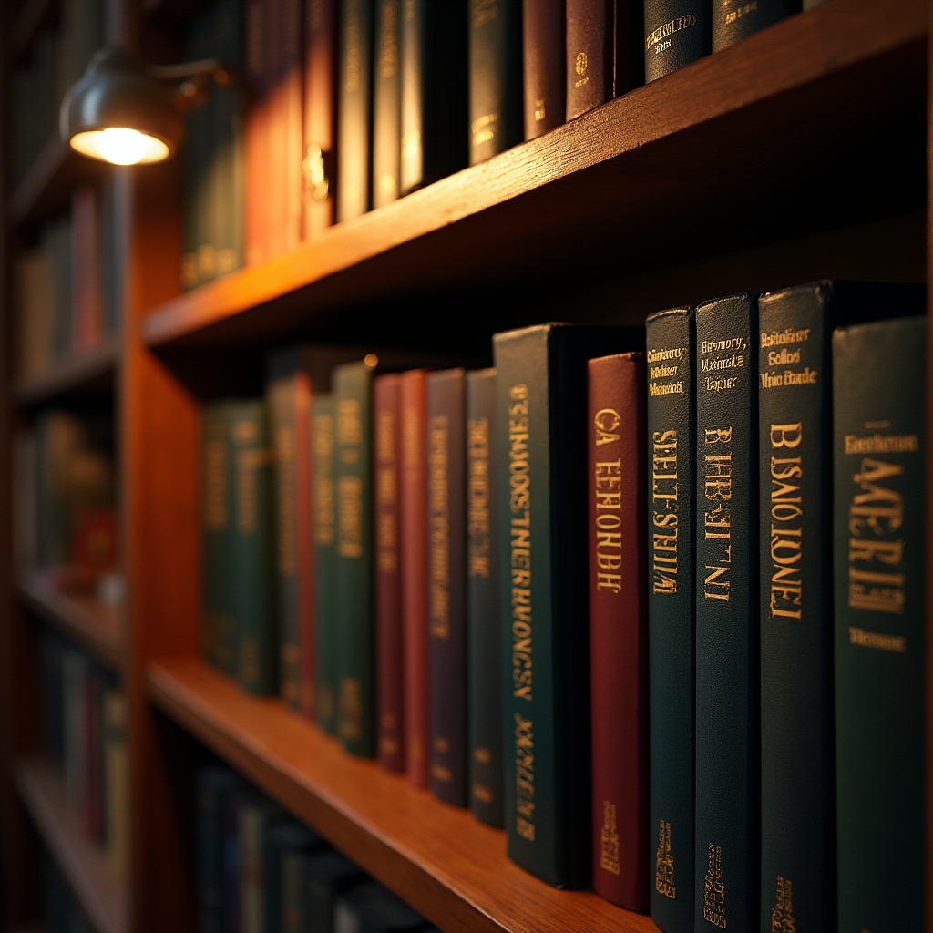 Bücherregal mit Sachbüchern zu Psychologie und Kulturwissenschaft